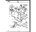 Frigidaire FGF353CASA burner, manifold and gas control diagram