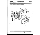 Frigidaire FEB556BBBA door parts diagram