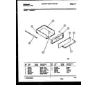 Frigidaire GPG94BL3 drawer parts diagram