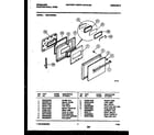 Frigidaire FEB754BBBA door parts diagram