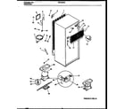Frigidaire FRT18DRAZ0 system and automatic defrost parts diagram