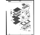 Frigidaire FPDA18TPL2 shelves and supports diagram