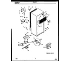 Frigidaire FPDA18TPW2 system and automatic defrost parts diagram