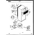 Frigidaire FPCI21TPW1 system and automatic defrost parts diagram