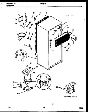 System and automatic defrost parts