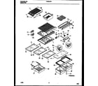 Frigidaire FPES19TPL1 shelves and supports diagram