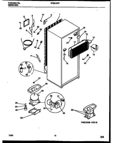 System and automatic defrost parts