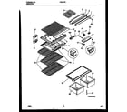 Frigidaire FPD17TPL3 shelves and supports diagram