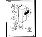 Frigidaire FPD17TPW3 system and automatic defrost parts diagram