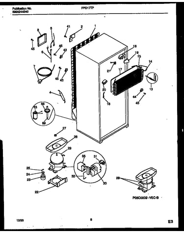 System and automatic defrost parts