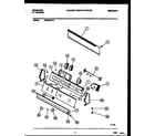 Frigidaire WCISCLW2 console and control parts diagram