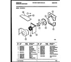 Frigidaire FAV157S1A2 air handling parts diagram