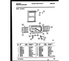 Frigidaire FAV157S1A2 window mounting parts diagram