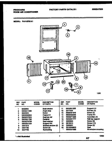 Window mounting parts