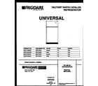 Universal/Multiflex (Frigidaire) MRT21BRAW0 cover diagram