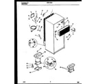Universal/Multiflex (Frigidaire) MRT21BRAY0 system and automatic defrost parts diagram