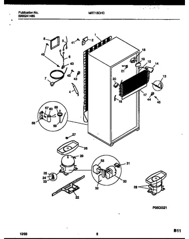 System and automatic defrost parts