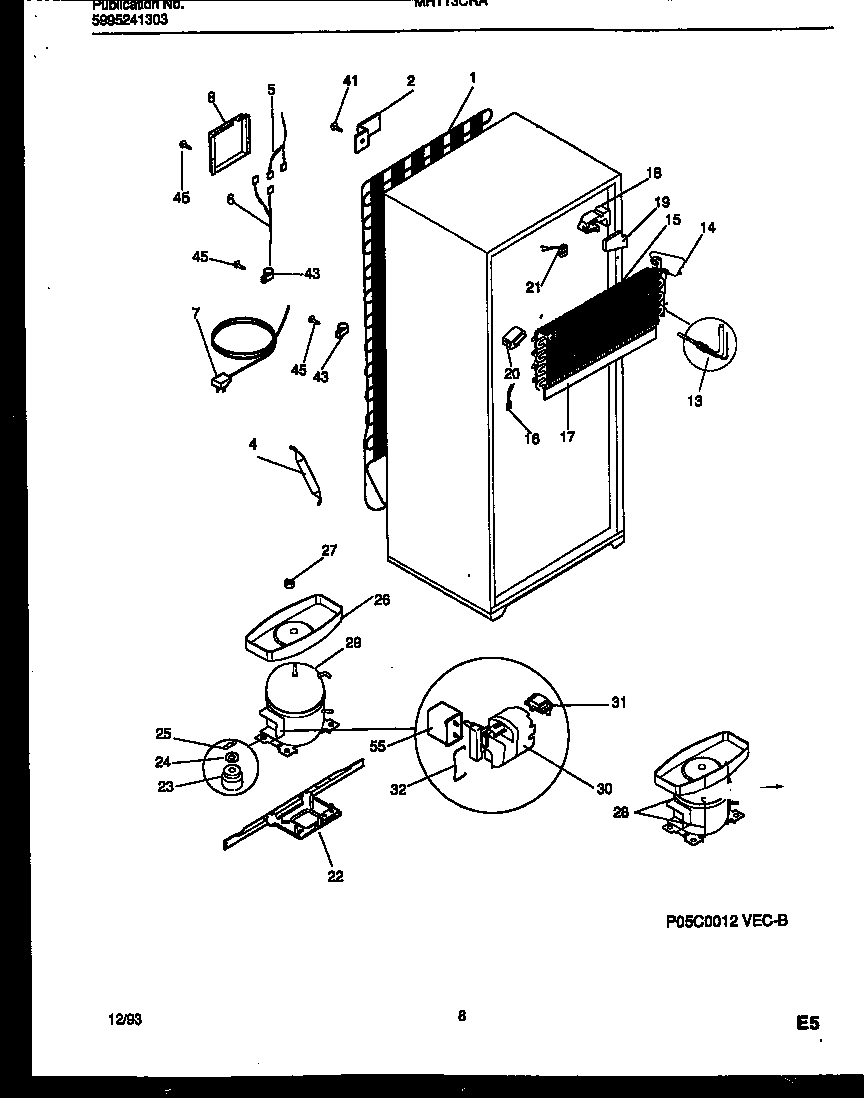 System and automatic defrost parts