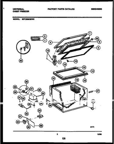 Chest freezer parts