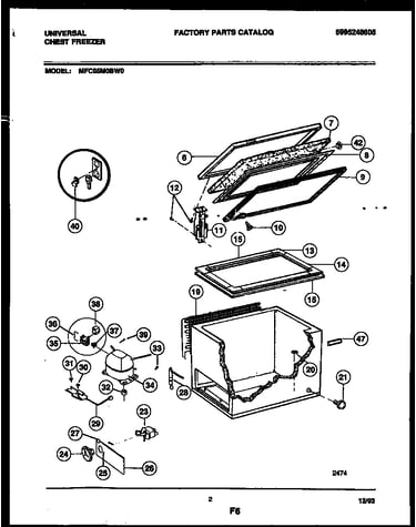Chest freezer parts