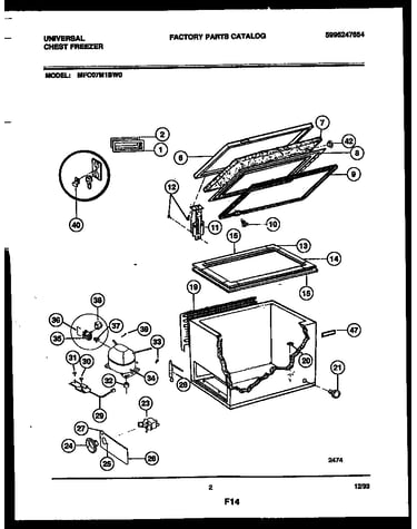 Chest freezer parts
