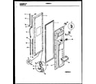 Frigidaire FRS28XHAW1 freezer door parts diagram