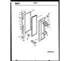 Frigidaire FRS28XHAW1 refrigerator door parts diagram