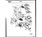 Frigidaire FRS28XHAD2 shelves and supports diagram