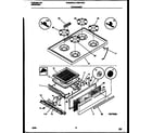 Tappan CG300SP2W5 cooktop and broiler drawer parts diagram