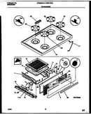Cooktop and broiler drawer parts