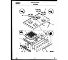 Tappan CP303VP2D4 cooktop and broiler drawer parts diagram