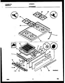 Cooktop and broiler drawer parts