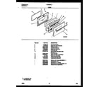 Frigidaire CP305WP2W2 door parts diagram