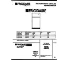 Frigidaire FPGS19TIAL0 cover diagram