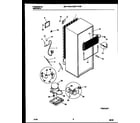 Universal/Multiflex (Frigidaire) MRT11CRAW0 system and automatic defrost parts diagram