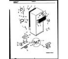 Frigidaire FPWE18TPL1 system and automatic defrost parts diagram