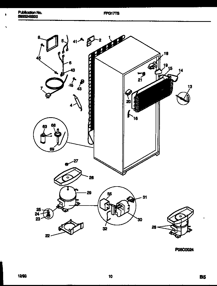 System and automatic defrost parts