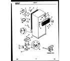 Frigidaire FPES21TPL1 system and automatic defrost parts diagram
