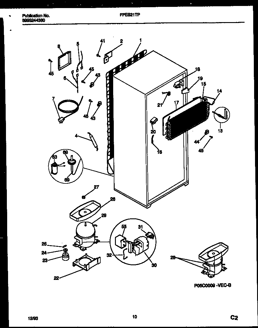 System and automatic defrost parts