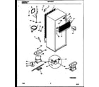 Universal/Multiflex (Frigidaire) MRT18CHCW1 system and automatic defrost parts diagram