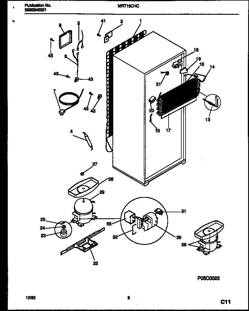 System and automatic defrost parts