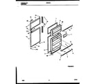 White-Westinghouse GTN181BL1 door parts diagram