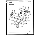 Frigidaire FWX223LBS0 console and control parts diagram
