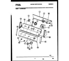 Frigidaire FWX645LBS0 console and control parts diagram