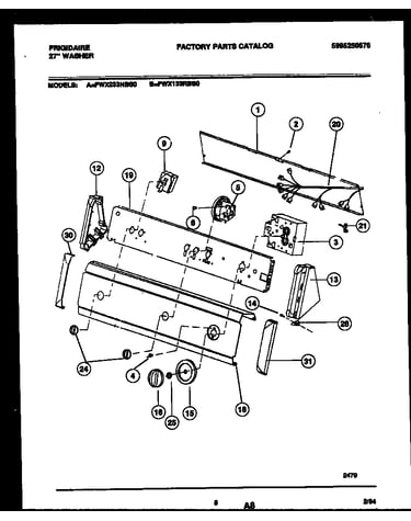 Console and control parts