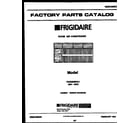 Frigidaire FAS256S2A1 front cover diagram