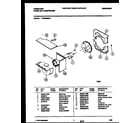 Frigidaire FAS256S2A1 air handling parts diagram
