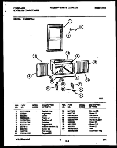 Window mounting parts