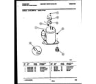 Frigidaire FAL117T1A1 compressor parts diagram