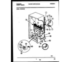 Frigidaire FFU20F6AW4 system and automatic defrost parts diagram